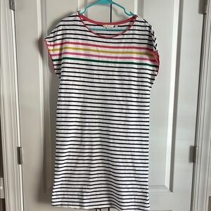 Boden Striped Dress with Multicolor Accents